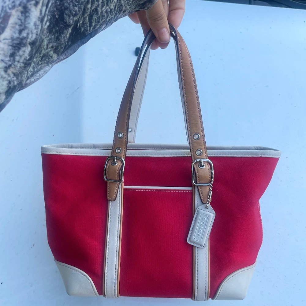 Vintage mini Hamptons coach bag